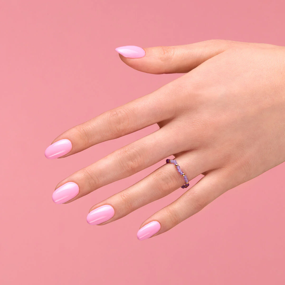 003 Sweet Pink - Semilac Soak Off Gel / Hybrid Nail Polish - Image 3