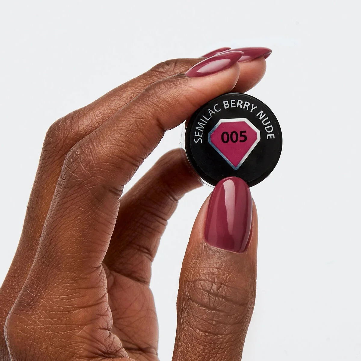 005 Berry Nude - Semilac Soak Off Gel / Hybrid Nail Polish - "Allure" Collection - Image 3