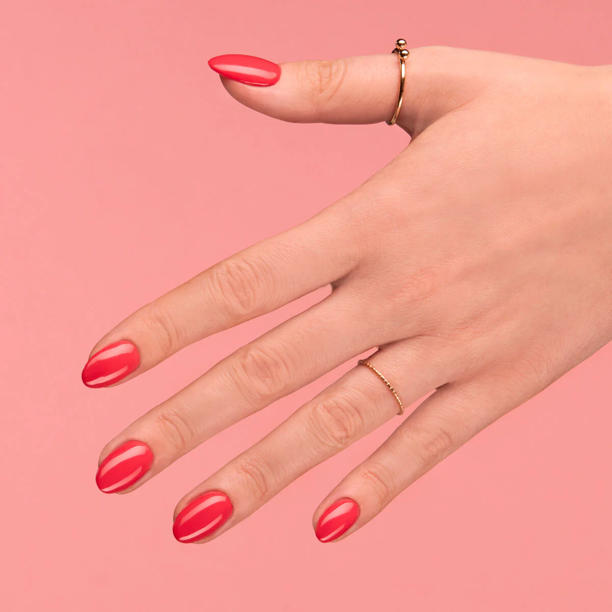 006 Classic Coral - Semilac Soak Off Gel / Hybrid Nail Polish - Image 3