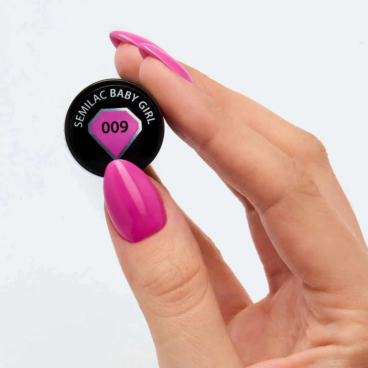 009 Baby Girl - Semilac Soak Off Gel / Hybrid Nail Polish - Image 3