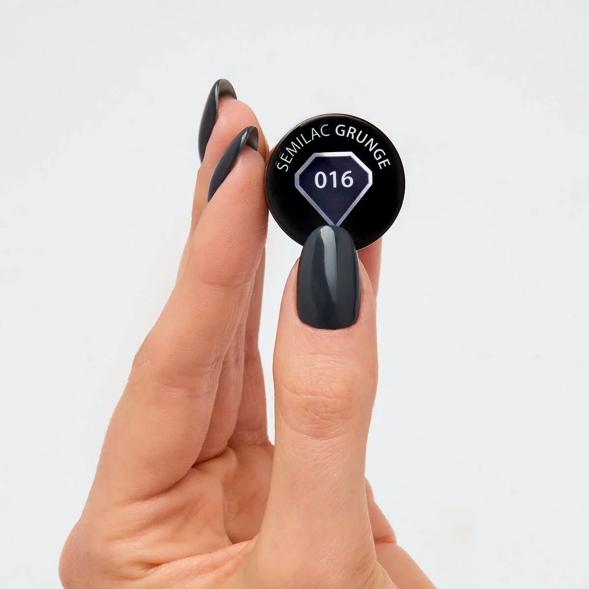 016 Grunge - Semilac Soak Off Gel / Hybrid Nail Polish - Image 3