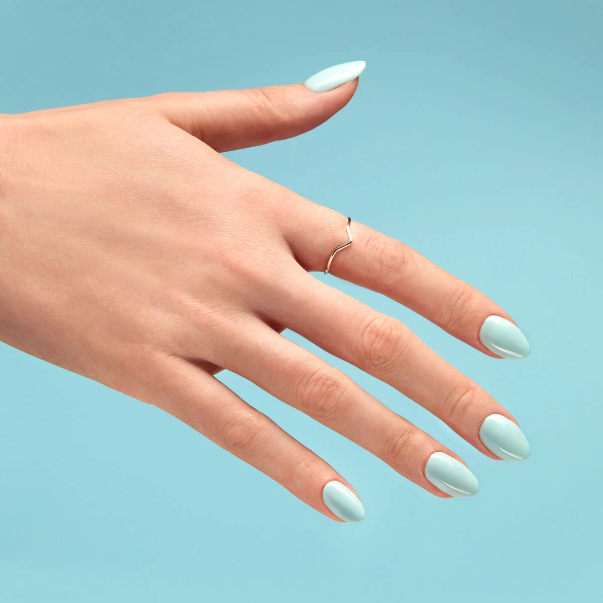 022 Mint - Semilac Soak Off Gel / Hybrid Nail Polish - "Ocean Dream" Collection - Image 4