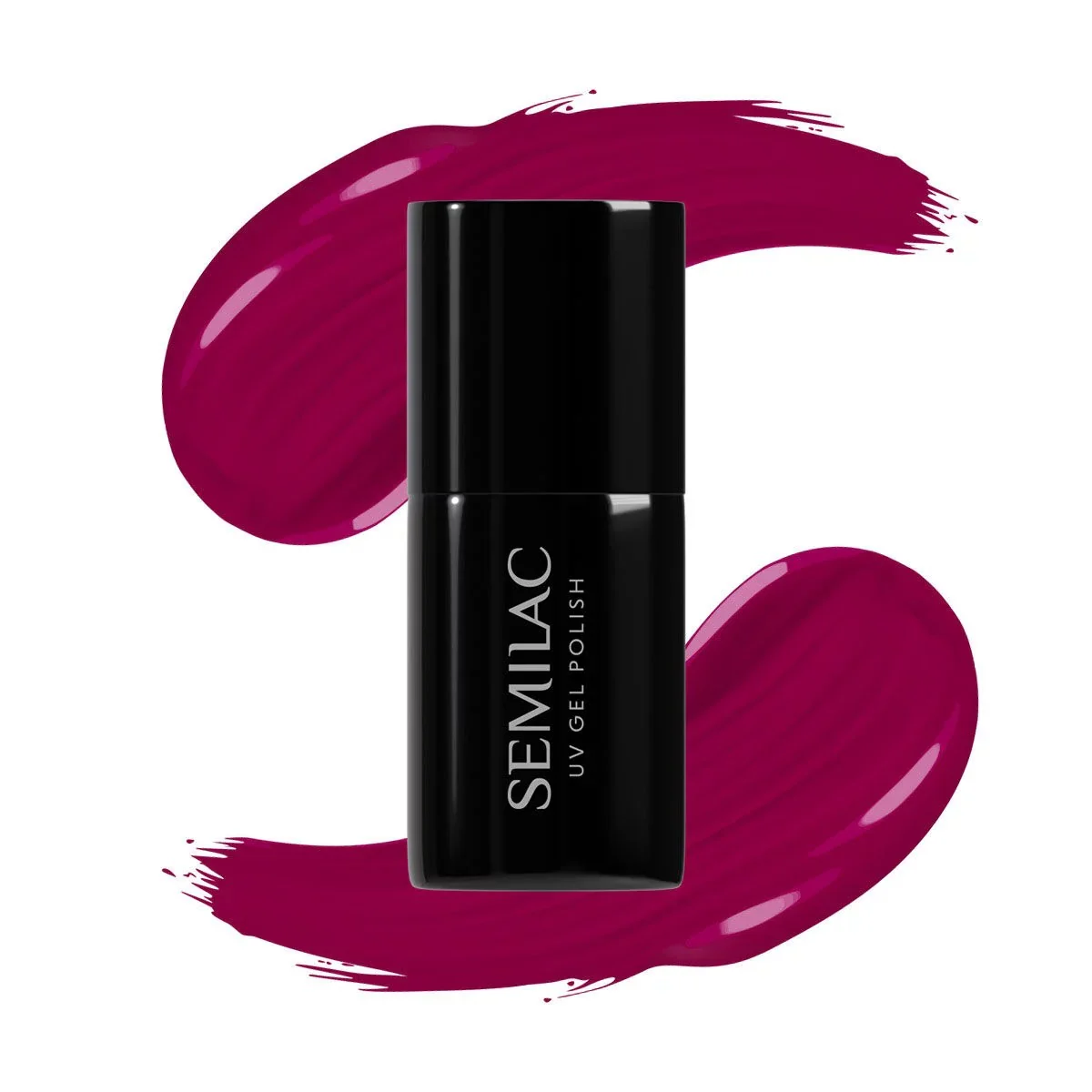 028 Classic Wine - Semilac Soak Off Gel / Hybrid Nail Polish - Image 4