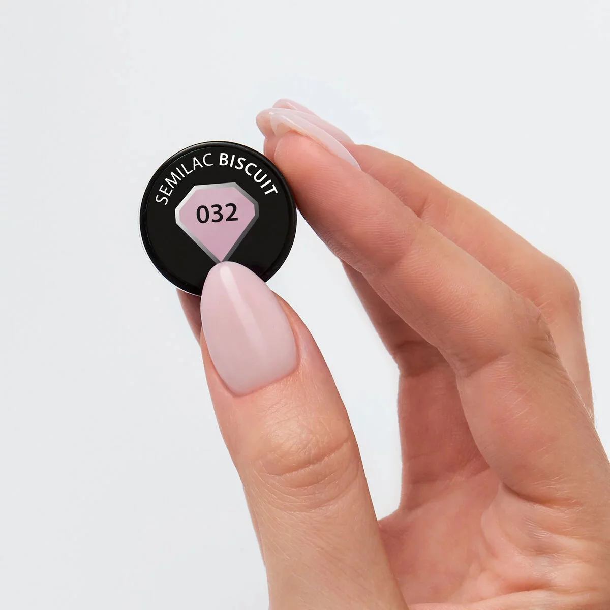 032 Biscuit - Semilac Soak Off Gel / Hybrid Nail Polish - Image 2