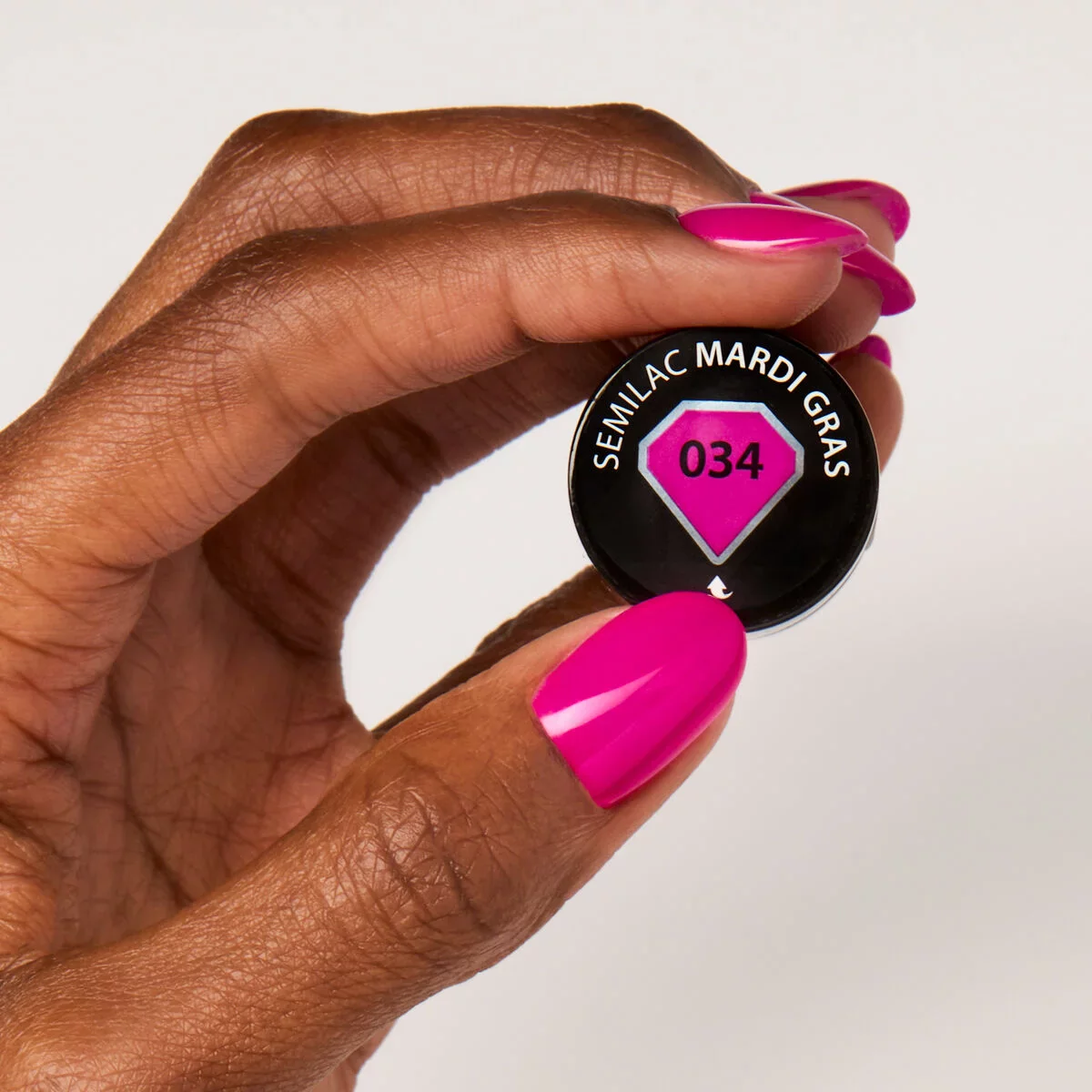 034 Mardi Gras - Semilac Soak Off Gel / Hybrid Nail Polish - Image 2