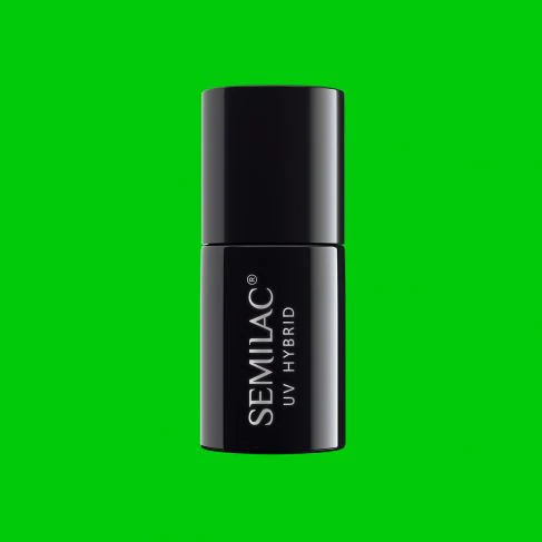 041 Caribbean Green - Semilac Soak Off Gel / Hybrid Nail Polish - Image 5