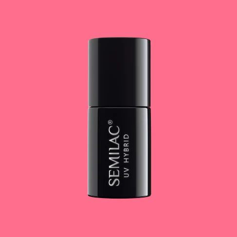 046 Intense Pink - Semilac Soak Off Gel / Hybrid Nail Polish - Image 3