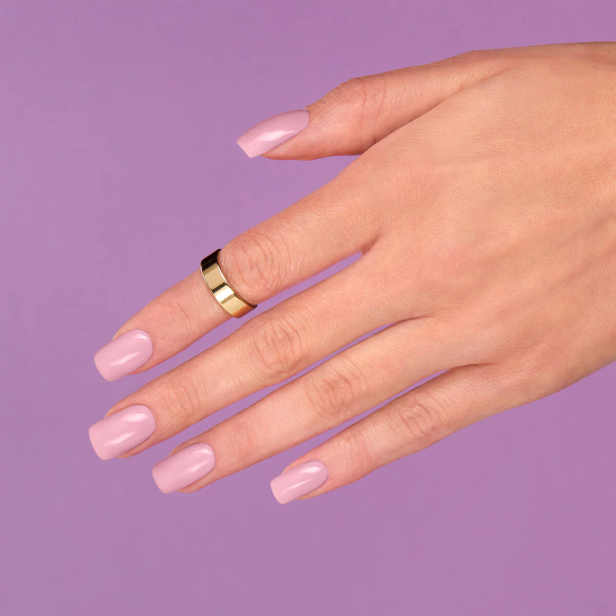 047 Pink Peach Milk - Semilac Soak Off Gel / Hybrid Nail Polish - Image 3