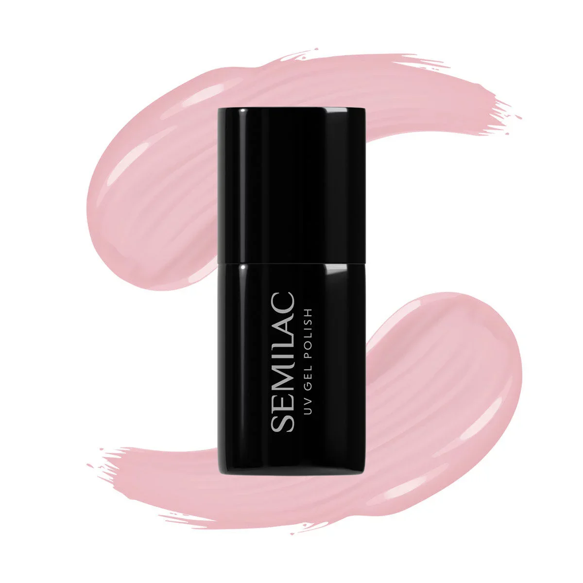 047 Pink Peach Milk - Semilac Soak Off Gel / Hybrid Nail Polish - Image 6