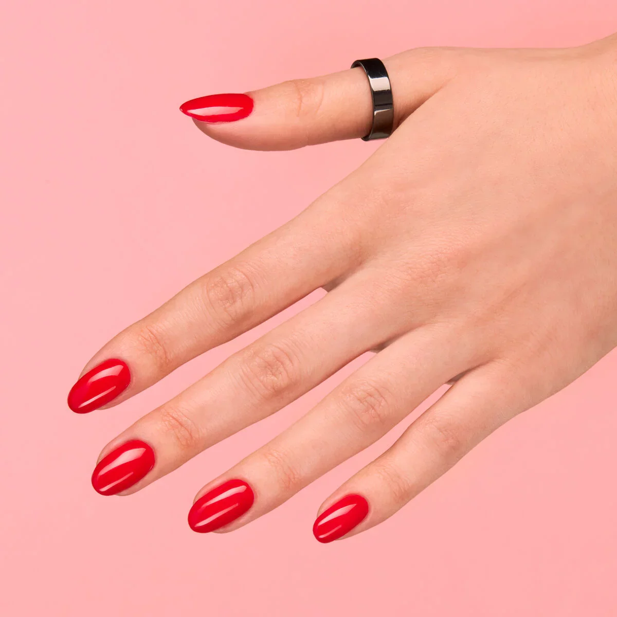 063 Legendary Red - Semilac Soak Off Gel / Hybrid Nail Polish - Image 3