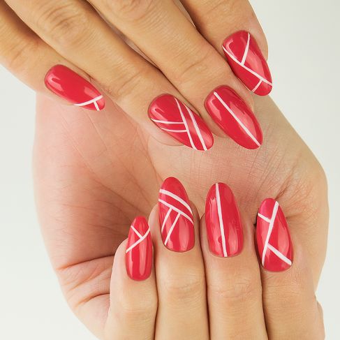 067 Juicy Strawberry - Semilac Soak Off Gel / Hybrid Nail Polish - Image 4
