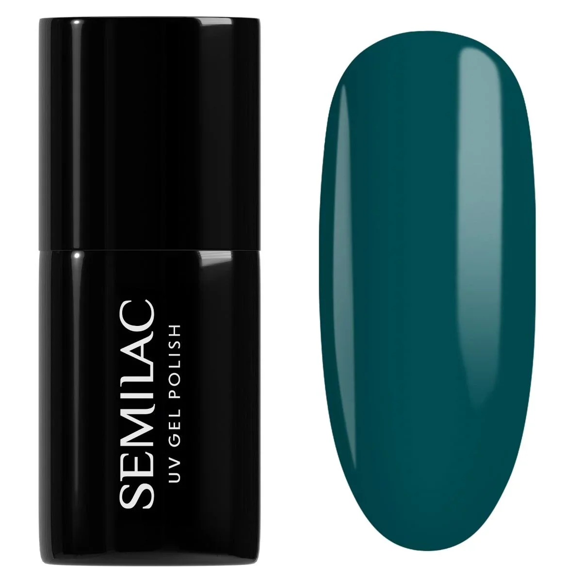 074 Prussian Blue - Semilac Soak Off Gel / Hybrid Nail Polish