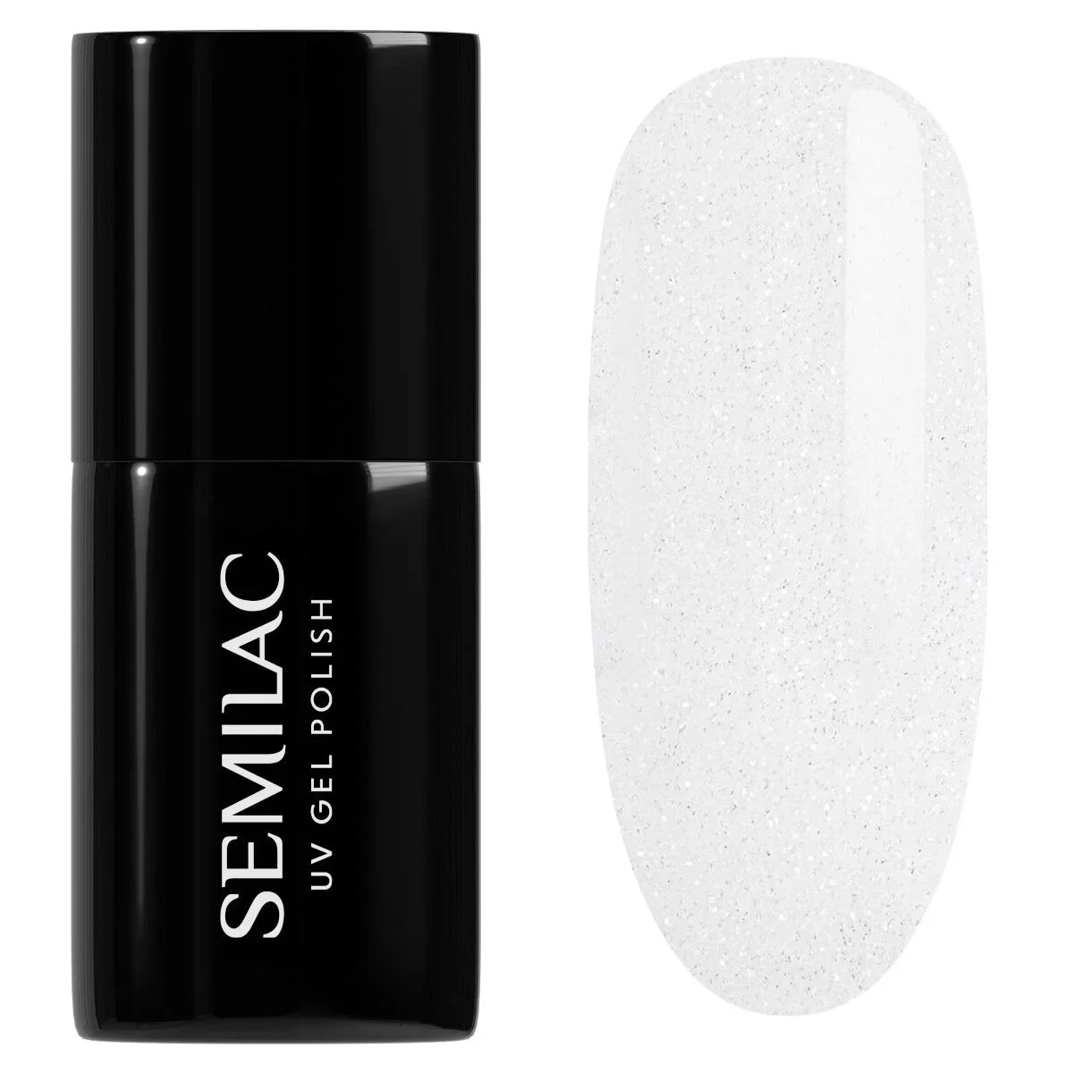 091 Glitter Milk - Semilac Soak Off Gel / Hybrid Nail Polish