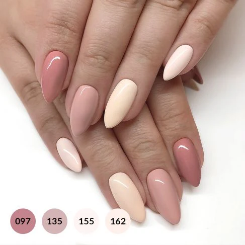 097 Indian Roses - Semilac Soak Off Gel / Hybrid Nail Polish - Image 5