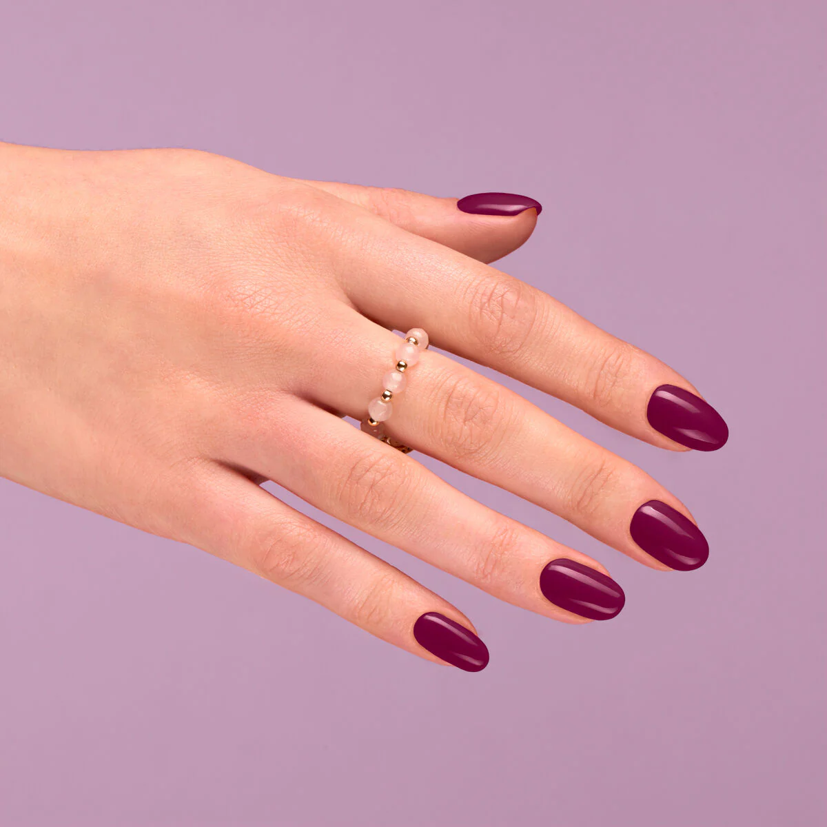 099 Dark Purple Wine - Semilac Soak Off Gel / Hybrid Nail Polish - Image 3