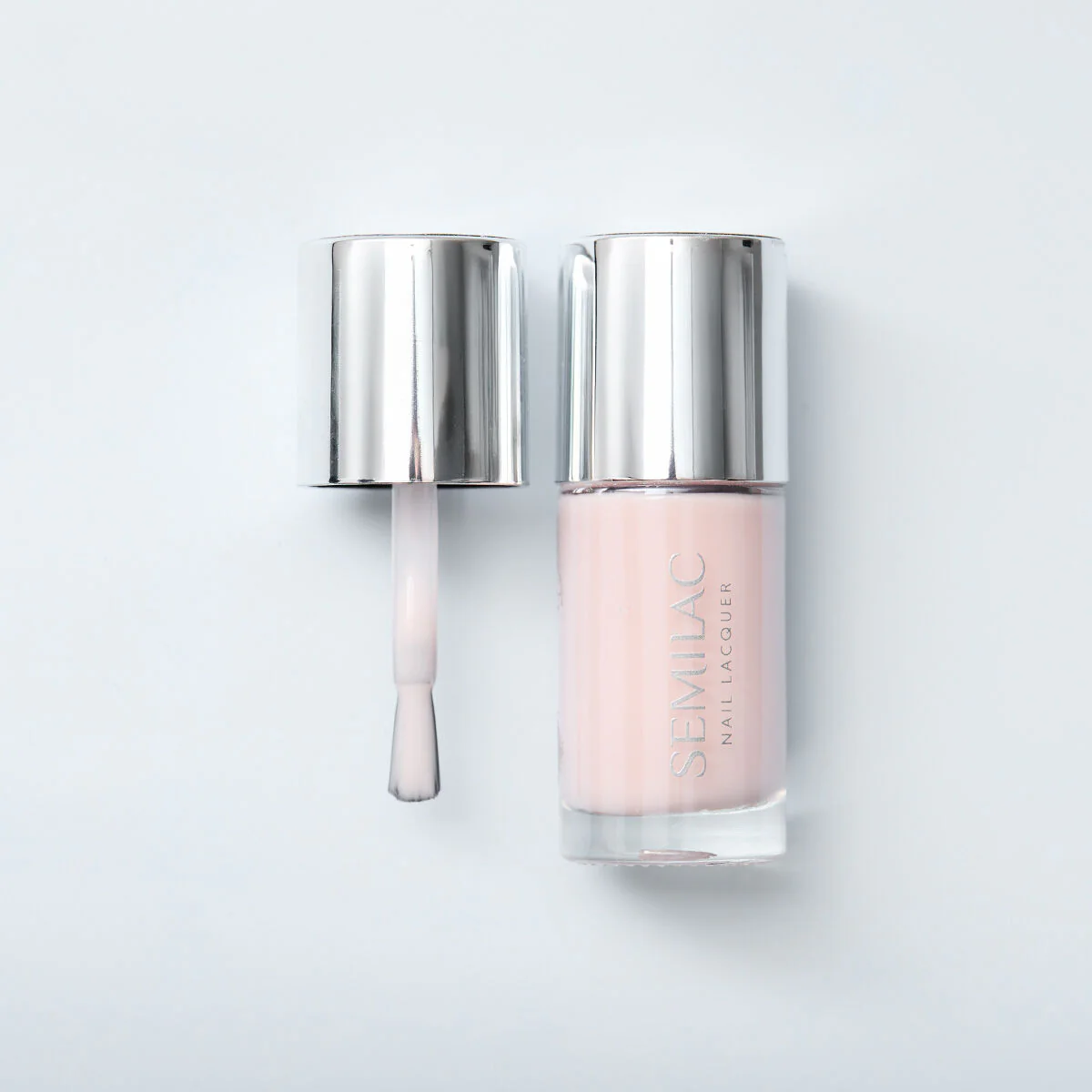 105 Nail Lacquer Delicate French - Semilac Regular Nail Polish - Image 4