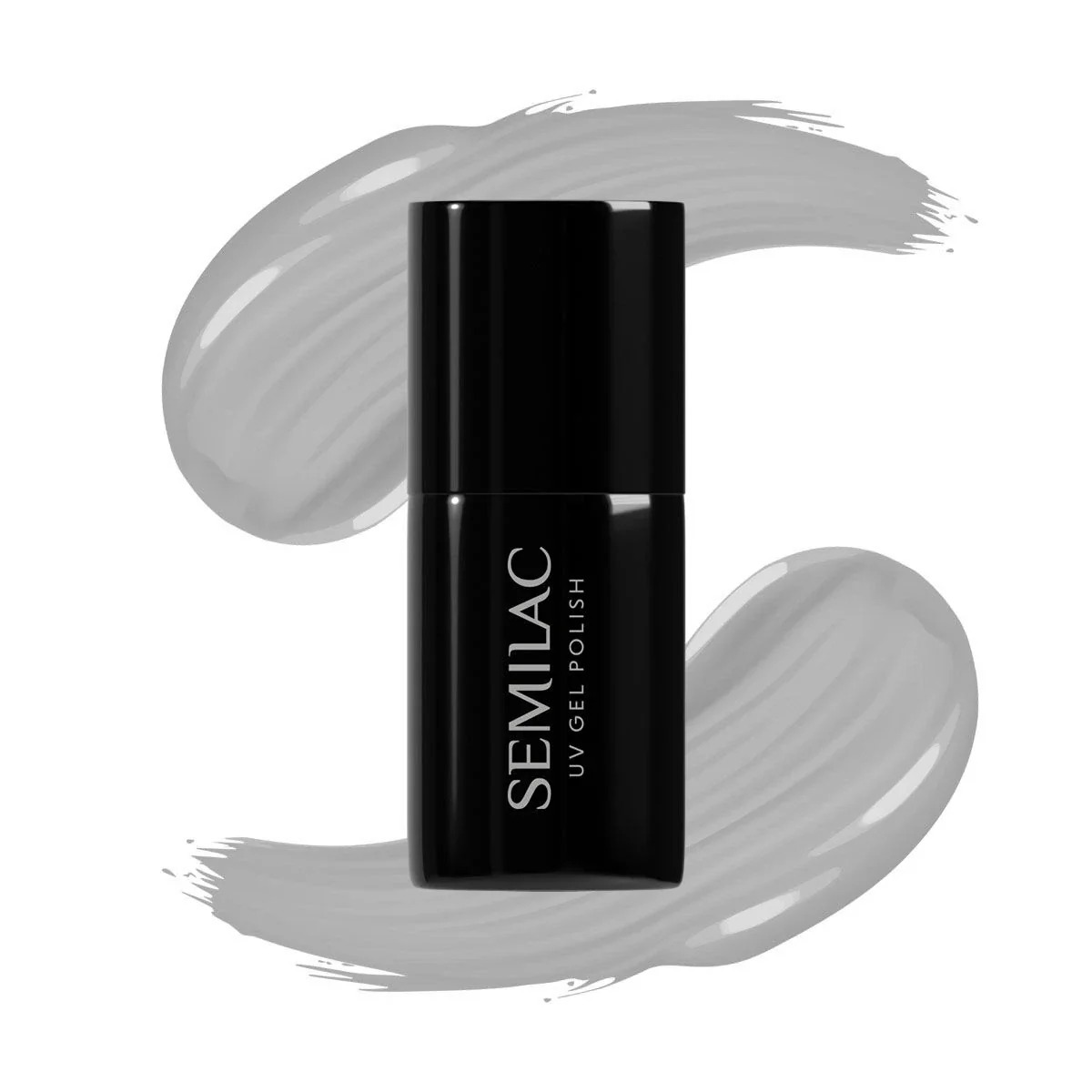 105 Stylish Grey - Semilac Soak Off Gel / Hybrid Nail Polish - Image 2