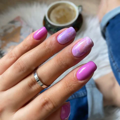 11 PINK MARBLE Semilac Nail Transfer Foil - Image 3