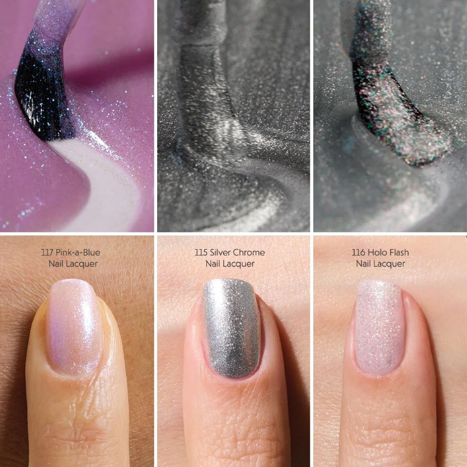 117 Nail Lacquer Classic Pink-a-Blue - Semilac Regular Nail Polish - Image 4