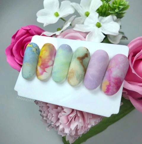 12 ROSE GOLD MARBLE Semilac Nail Transfer Foil - Image 4