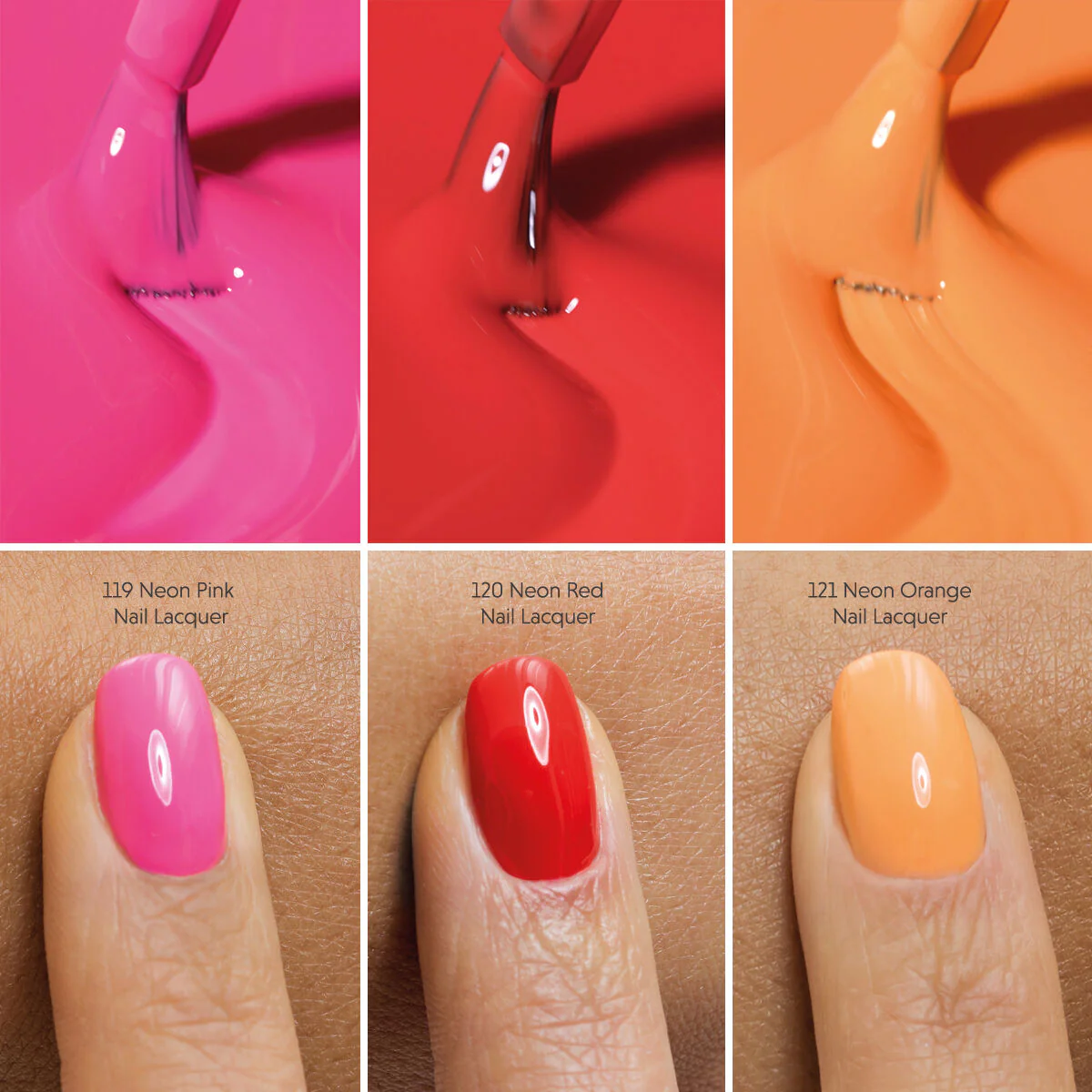 121 Nail Lacquer Classic Neon Orange - Semilac Regular Nail Polish - Image 3