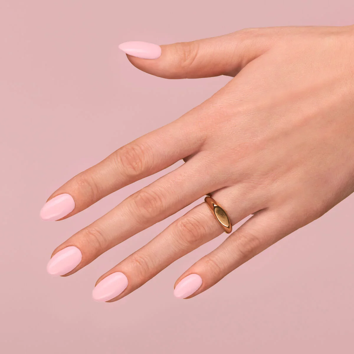 128 Pink Marshmallow - Semilac Soak Off Gel / Hybrid Nail Polish - Image 3