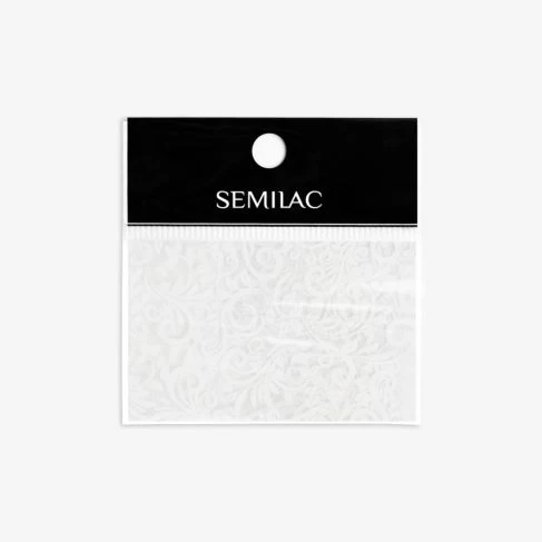 13 WHITE LACE Semilac Nail Transfer Foil