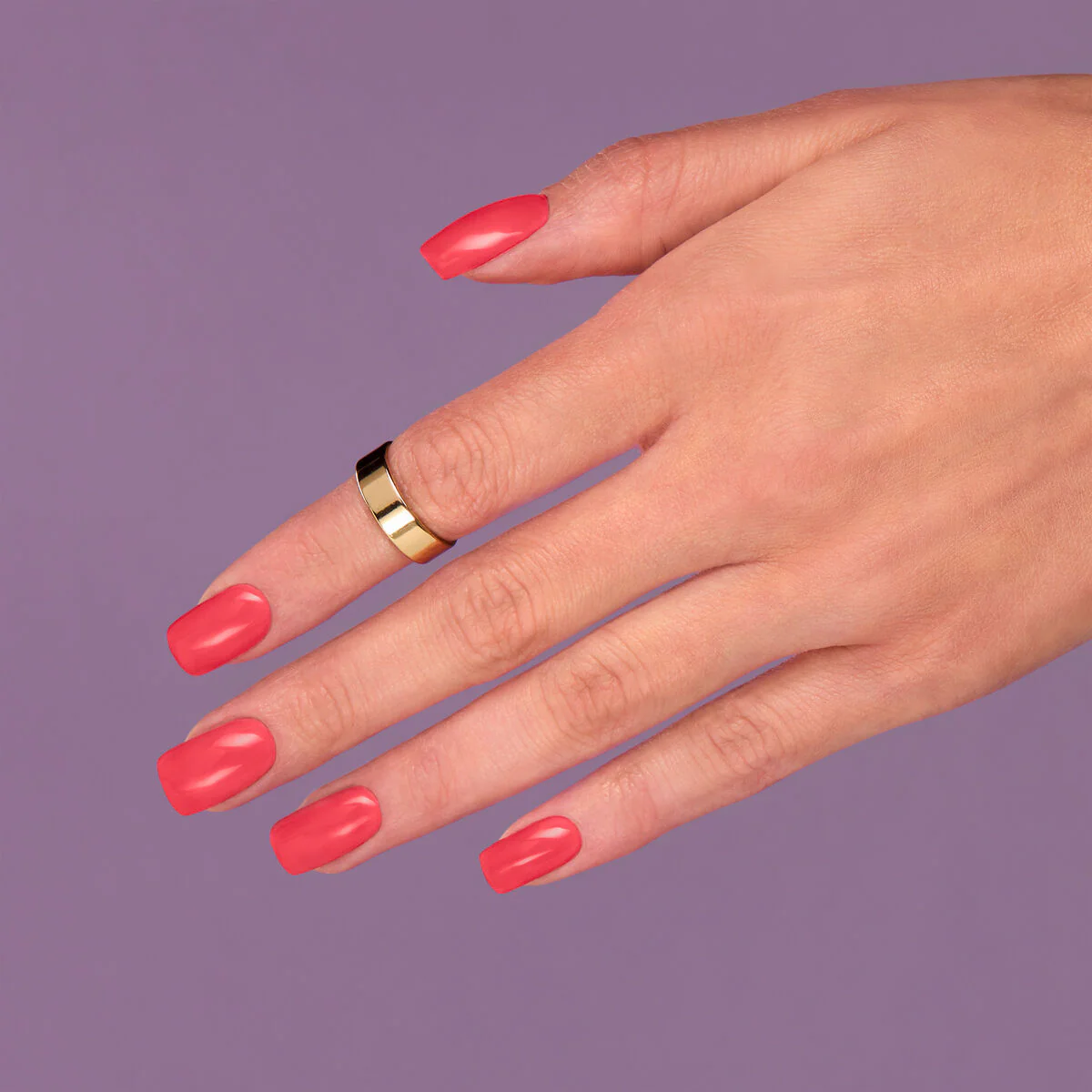 132 Orange Lollipop - Semilac Soak Off Gel / Hybrid Nail Polish - Image 4