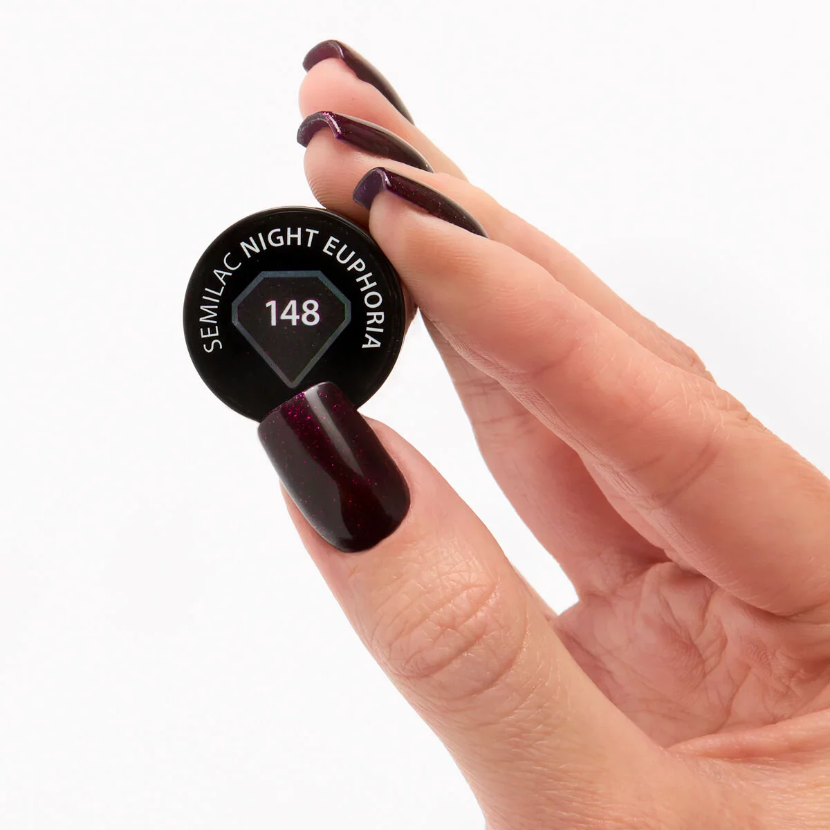 148 Night Euphoria - Semilac Soak Off Gel / Hybrid Nail Polish - Image 2