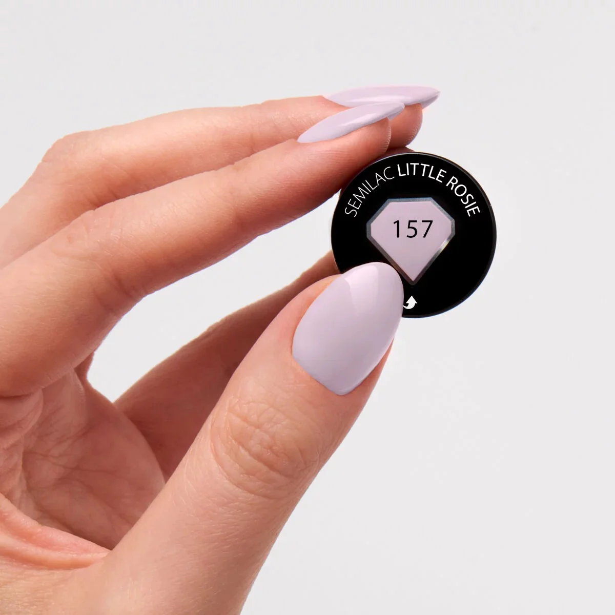 157 Little Rosie - Semilac Soak Off Gel / Hybrid Nail Polish - Image 3