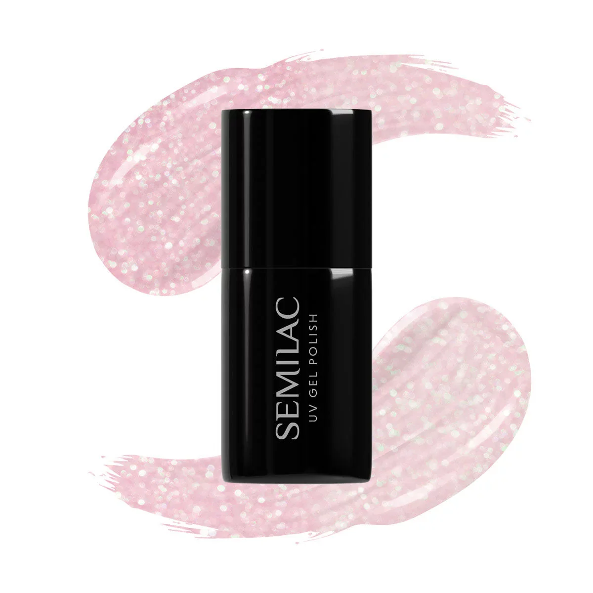 164 Pink Crystals - Semilac Soak Off Gel / Hybrid Nail Polish - Image 2