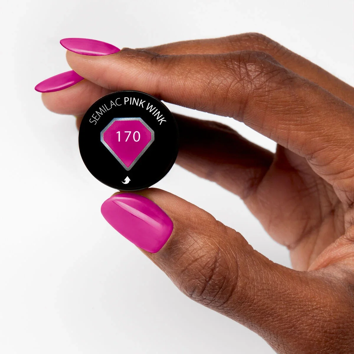 170 Pink Wink - Semilac Soak Off Gel / Hybrid Nail Polish - Image 3