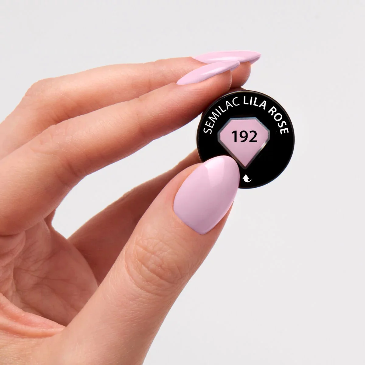 192 Lilla Rose - Semilac Soak Off Gel / Hybrid Nail Polish - Image 3