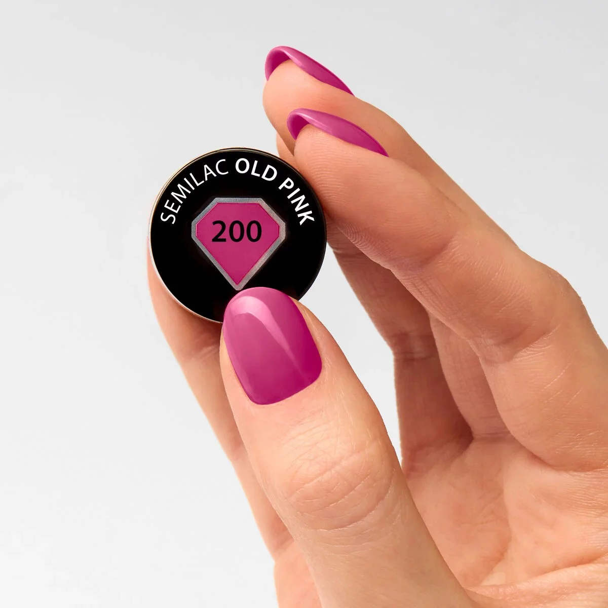 200 Old Pink - Semilac Soak Off Gel / Hybrid Nail Polish - Image 2