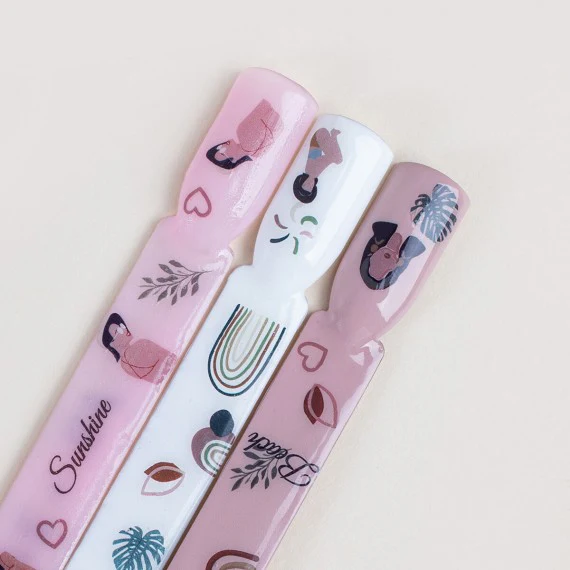 21 NUDE SUMMER Semilac Nail Stickers - Image 2
