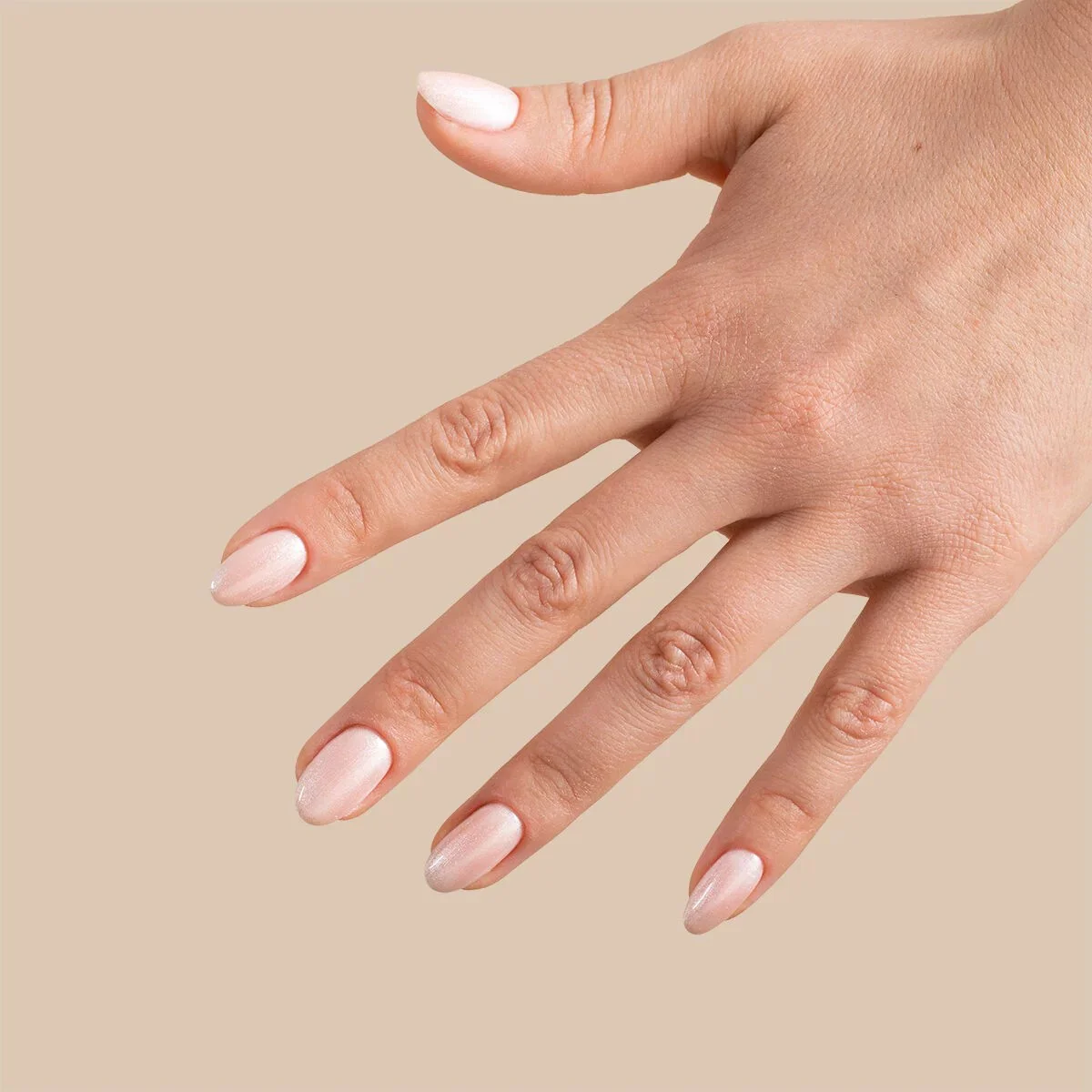 236 Peach Pearl - Semilac Soak Off Gel / Hybrid Nail Polish - Image 4