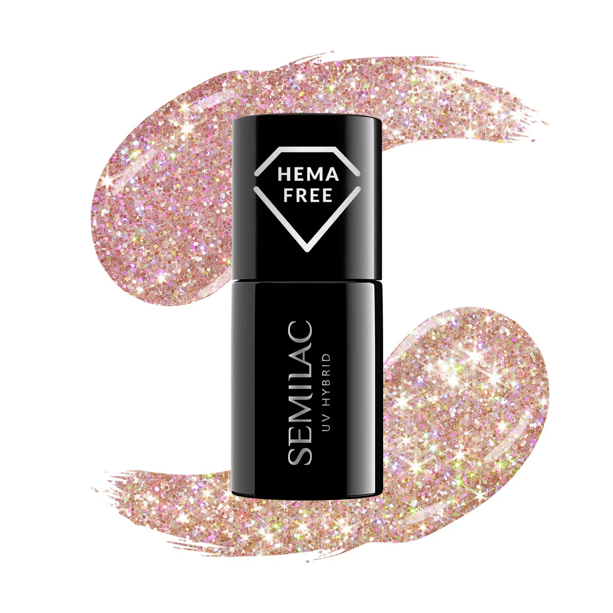 243 SEA STAR - Semilac Soak Off Gel / Hybrid Nail Polish - Image 4