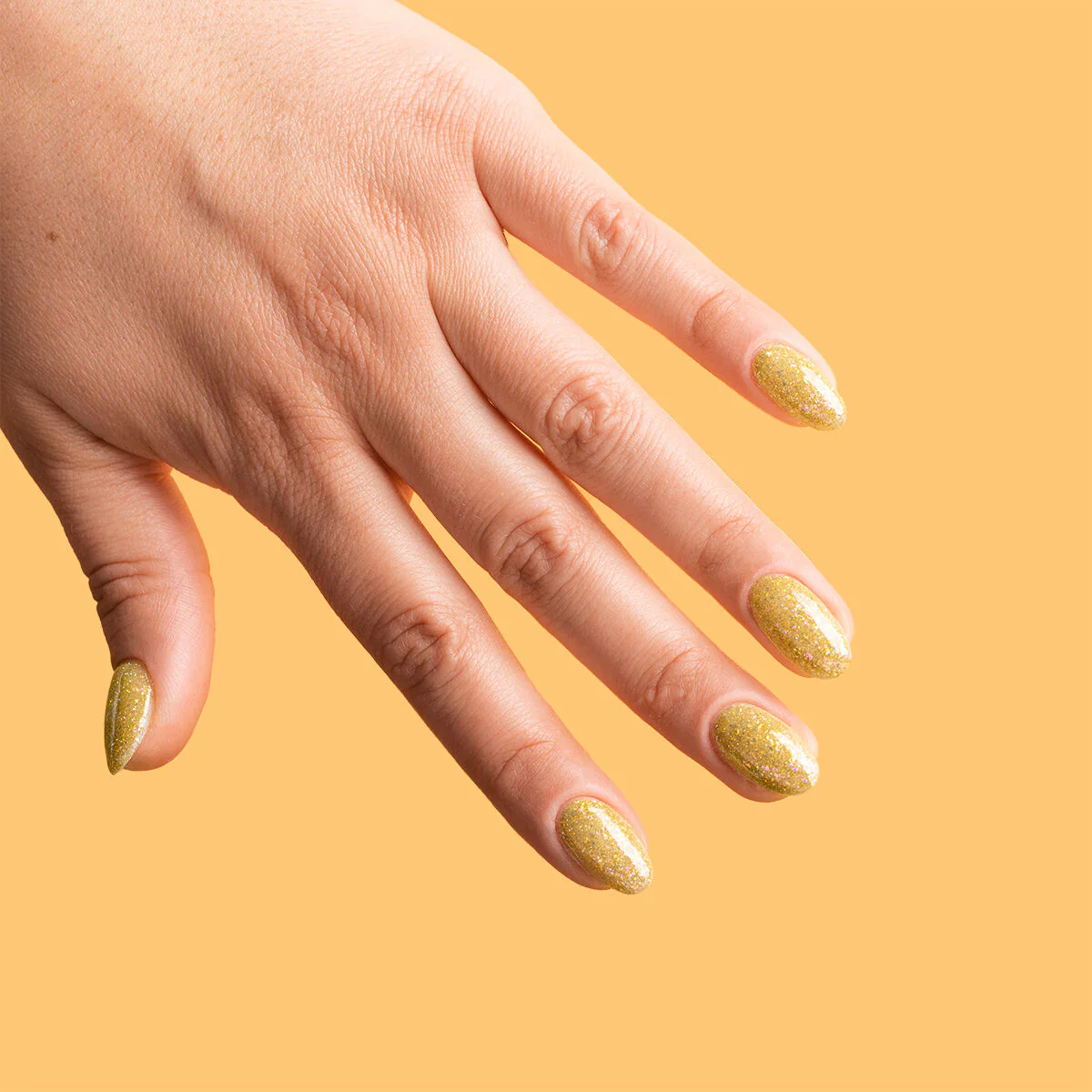 244 SUNBAKED YELLOW - Semilac Soak Off Gel / Hybrid Nail Polish - Image 4