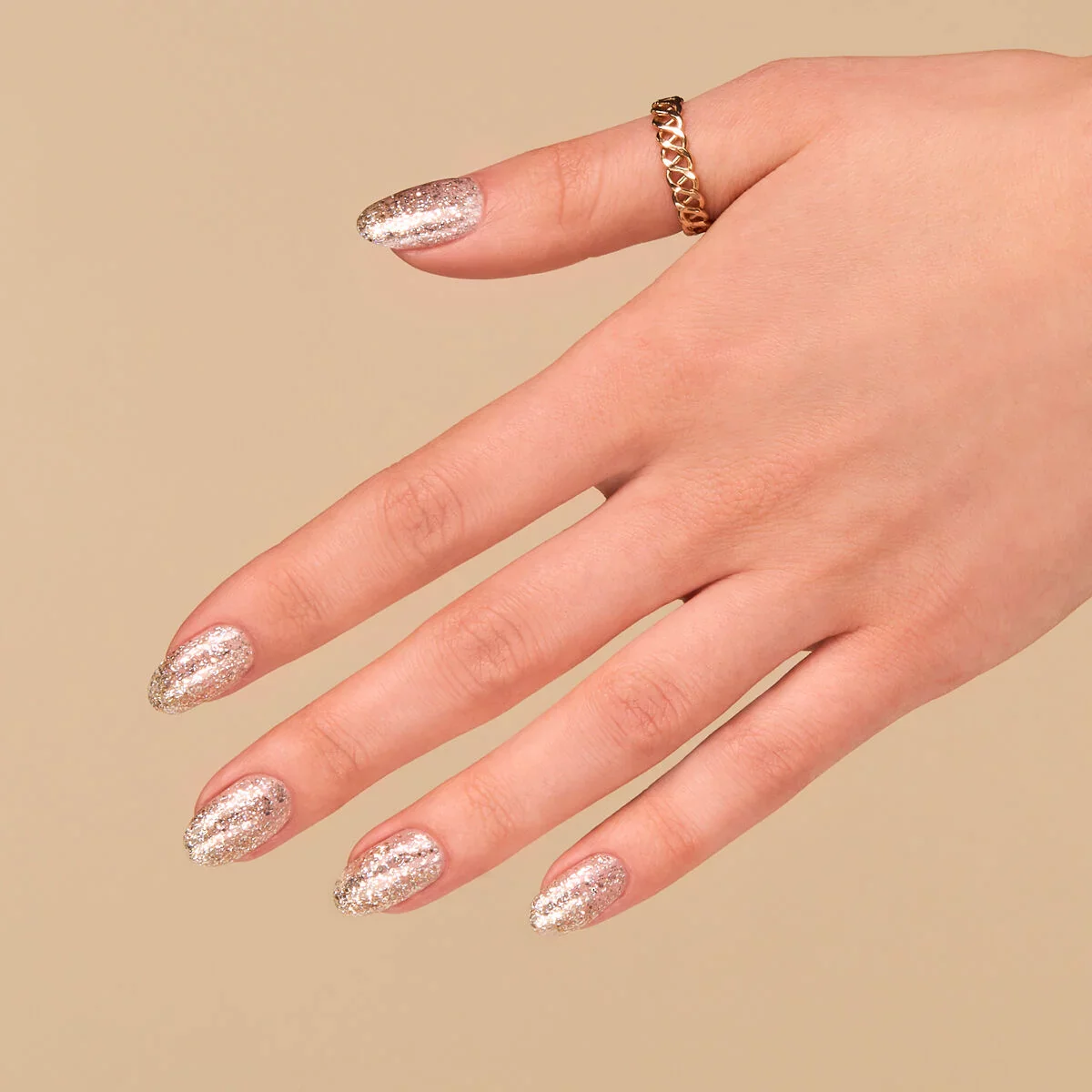 260 Platinum Light Gold - Semilac Soak Off Gel / Hybrid Nail Polish - Image 3