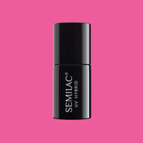 277 Light Fuchsia - Semilac Soak Off Gel / Hybrid Nail Polish - Image 4