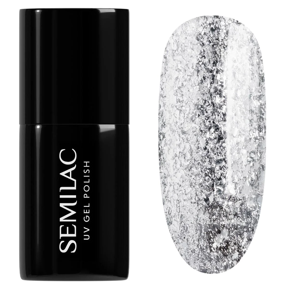 292 Silver Shimmer - Semilac Soak Off Gel / Hybrid Nail Polish