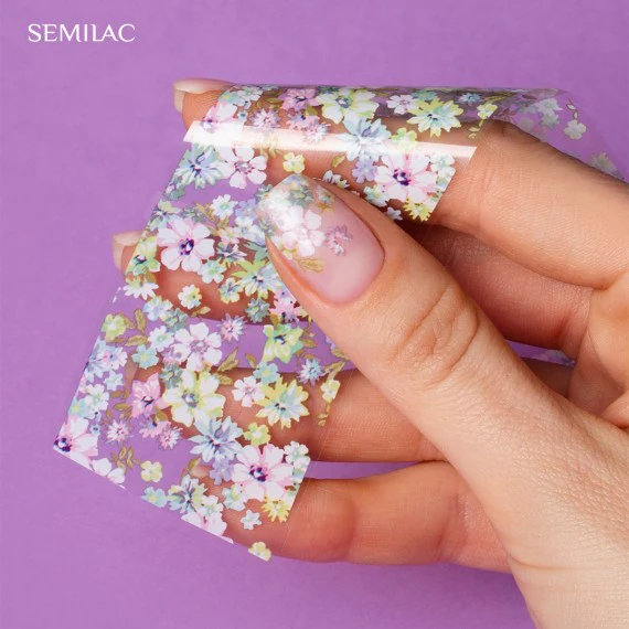 30 BLOOMING FLOWERS Semilac Nail Transfer Foil - Image 4