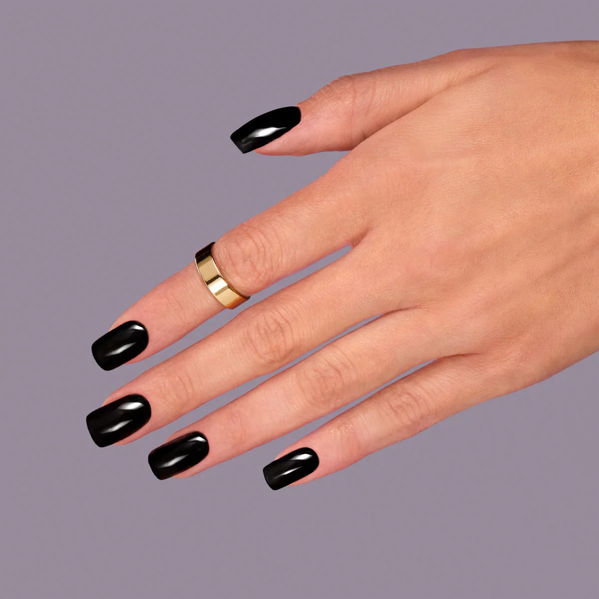 300 Perfect Black - Semilac Soak Off Gel / Hybrid Nail Polish - Image 3