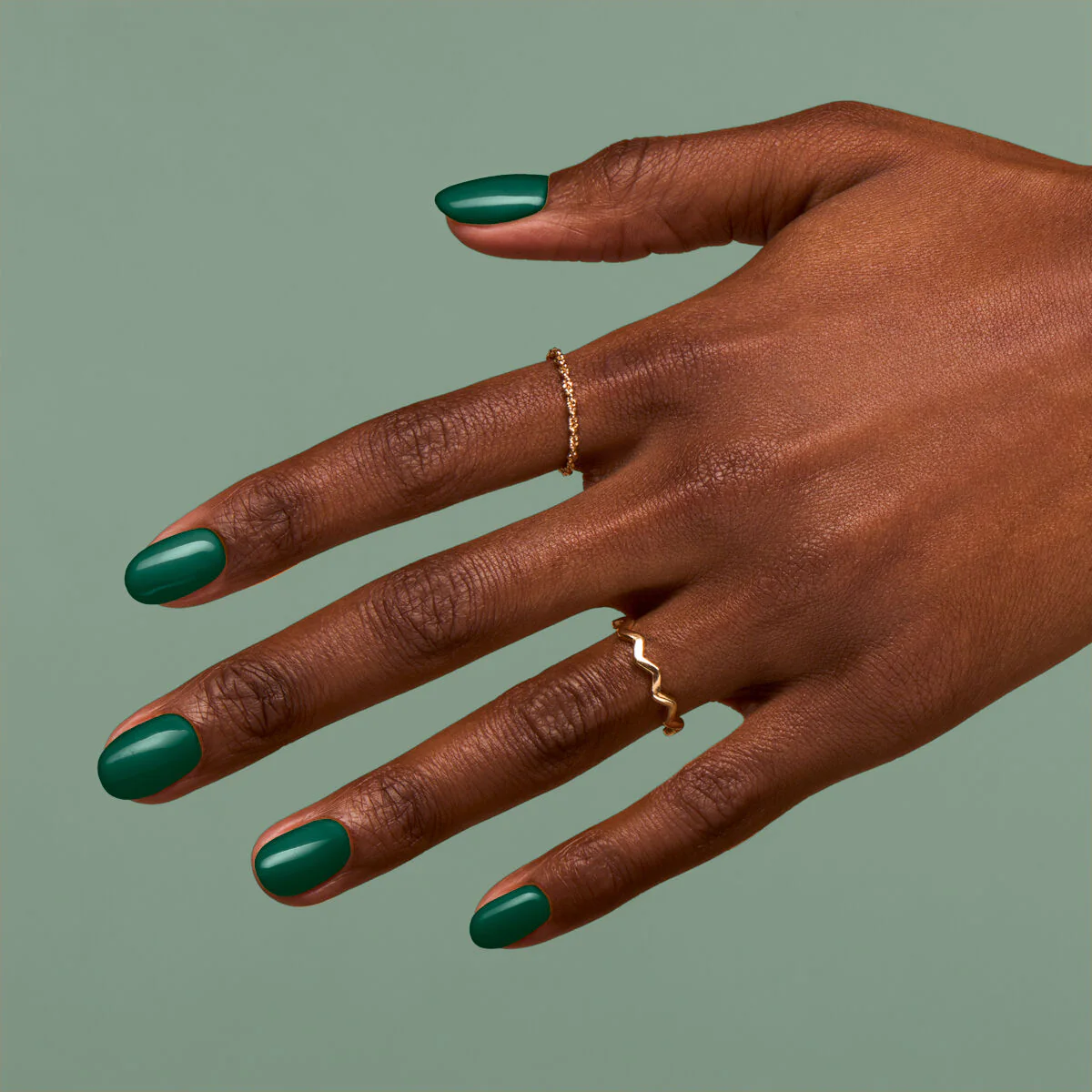 309 Pine Green - Semilac Soak Off Gel / Hybrid Nail Polish - Image 3