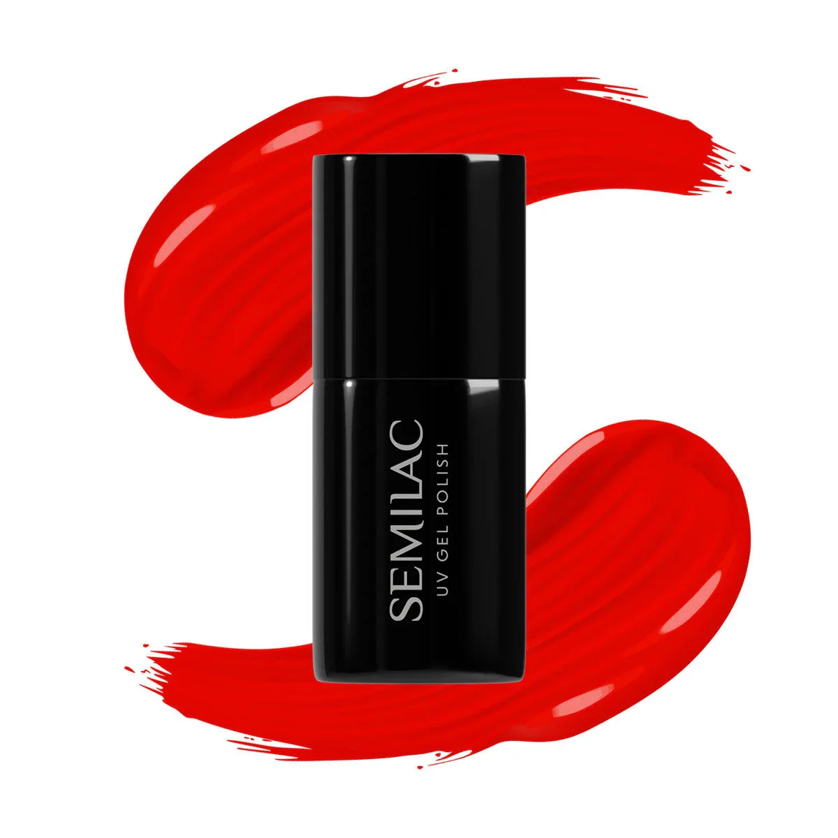 317 NEON RED - Semilac Soak Off Gel / Hybrid Nail Polish - Image 4