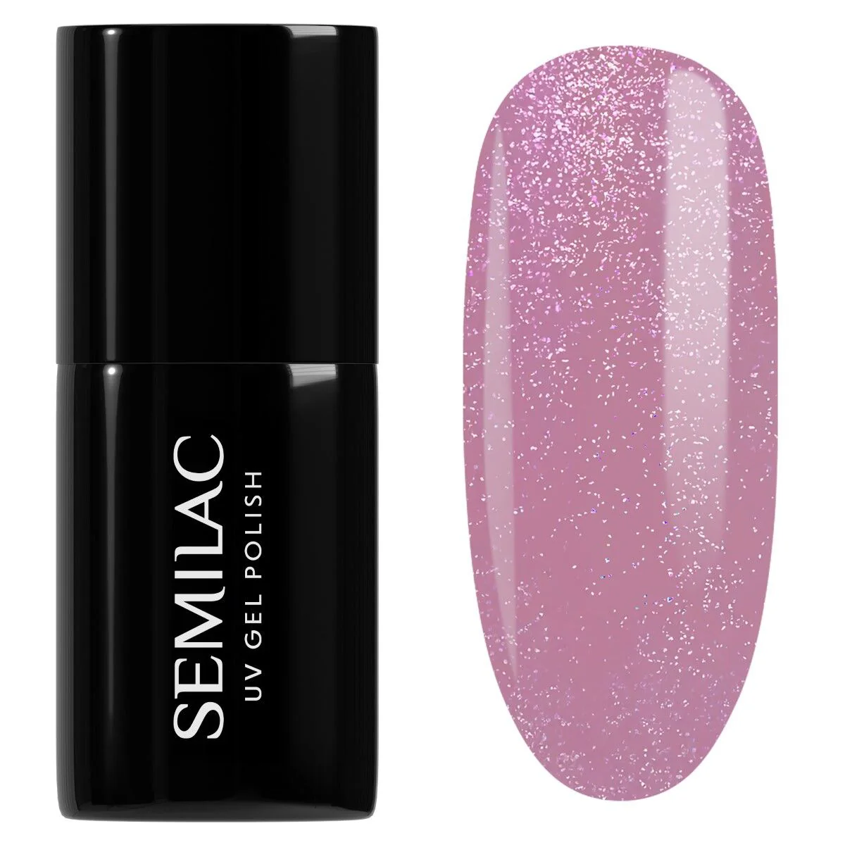 319 Shimmer Dust Pink - Semilac Soak Off Gel / Hybrid Nail Polish