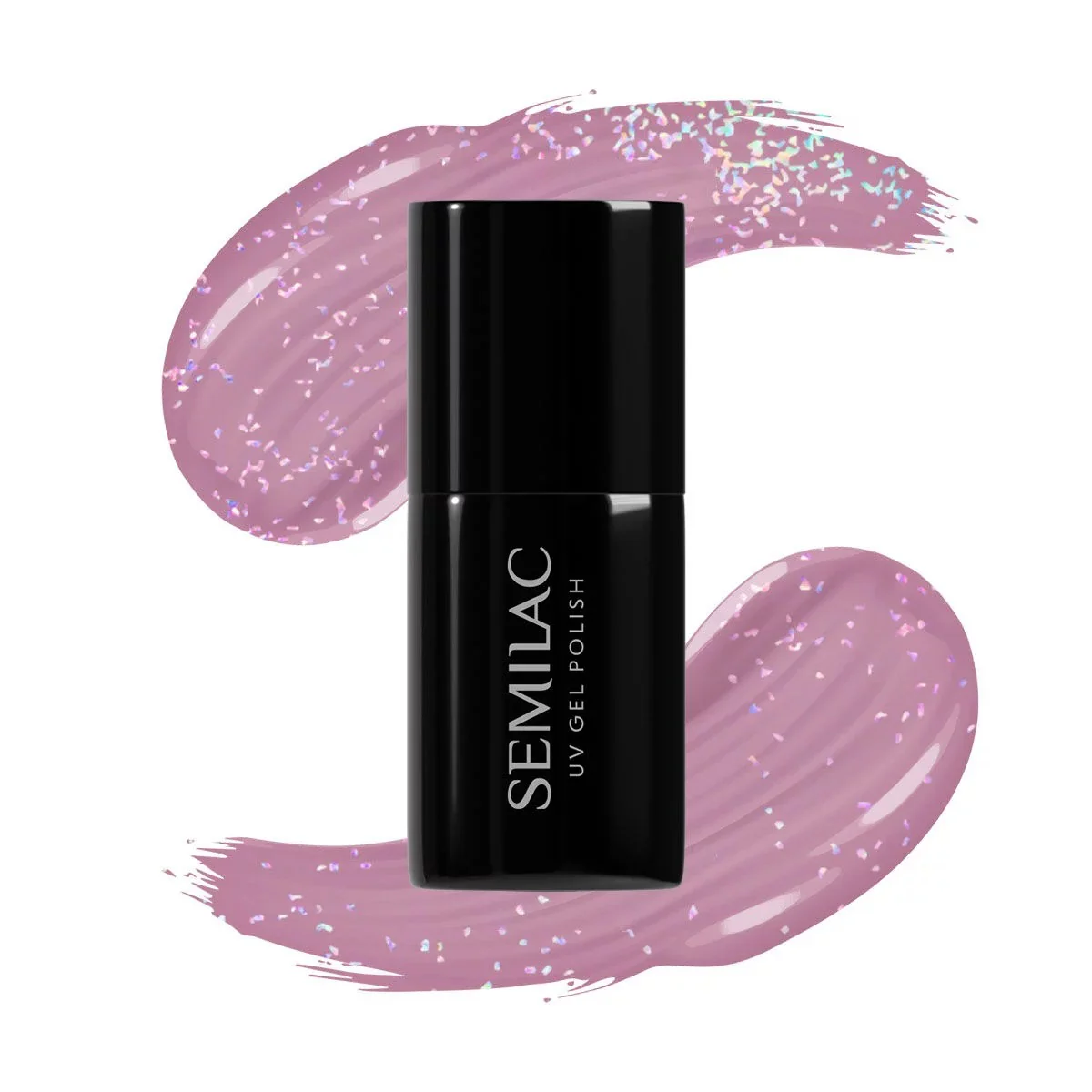 319 Shimmer Dust Pink - Semilac Soak Off Gel / Hybrid Nail Polish - Image 2