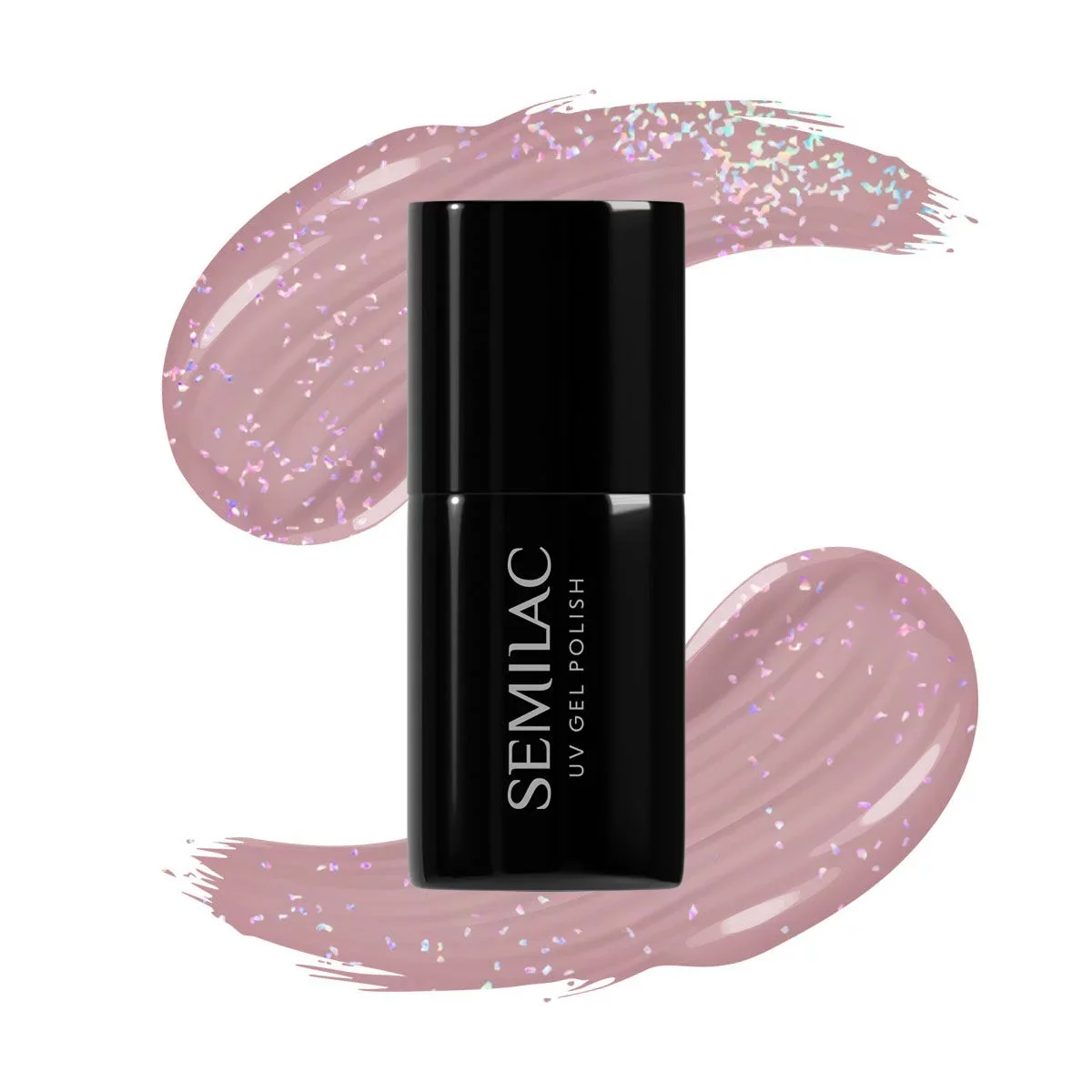 320 SHIMMER DUST BEIGE - Semilac Soak Off Gel / Hybrid Nail Polish - Image 2