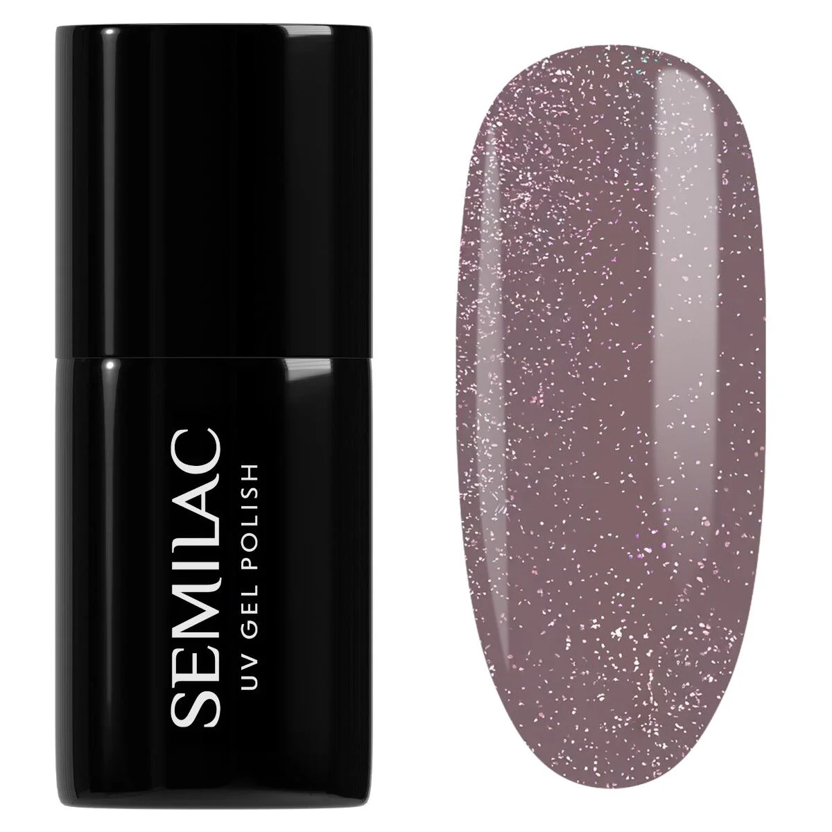 322 Shimmer Dust Brown - Semilac Soak Off Gel / Hybrid Nail Polish