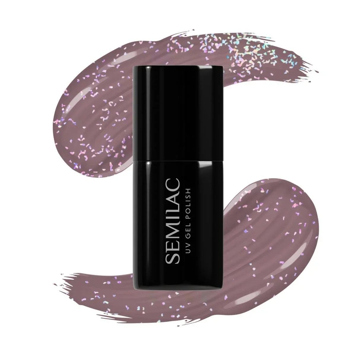 322 Shimmer Dust Brown - Semilac Soak Off Gel / Hybrid Nail Polish - Image 2